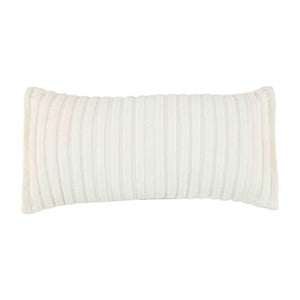 MUD PIE LUMBAR PLEATED VELVET PILLOW