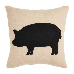 MUD PIE PIG FELTED FARM PILLOW