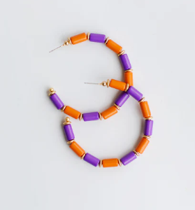 Michelle Mcdowell Cara Purple/ Orange Earrings