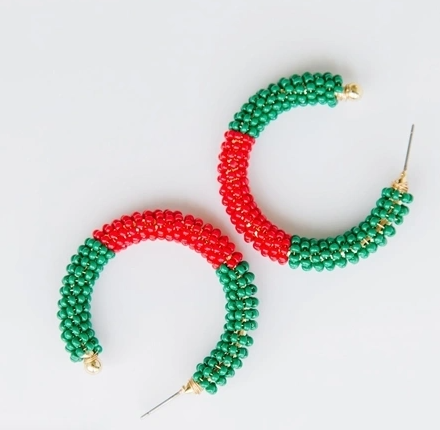 Michelle McDowell Earrings Staci Red /Green