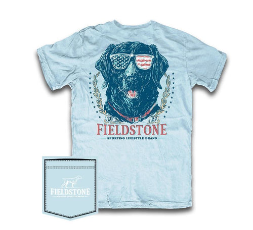 FIELDSTONE FLAG SHADES LAB SHORT SLEEVE T-SHIRT