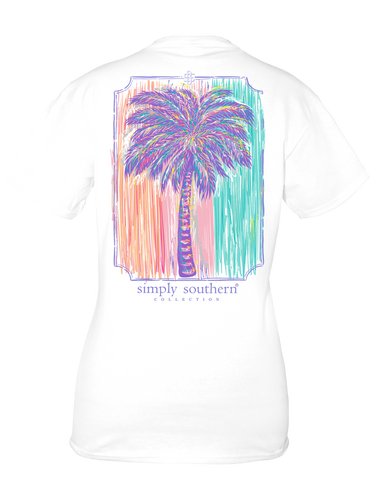SIMPLY SOUTHERN COLLECTION PALM SHORT SLEEVE T-SHIRT