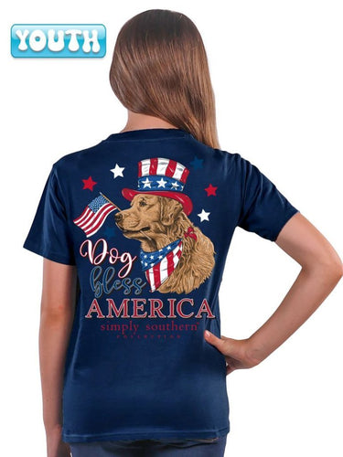SIMPLY SOUTHERN COLLECTION YOUTH AMERICA SHORT SLEEVE T-SHIRT