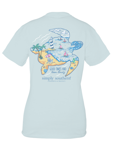 SIMPLY SOUTHERN COLLECTION LIGHTHOUSE SHORT SLEEVE T-SHIRT