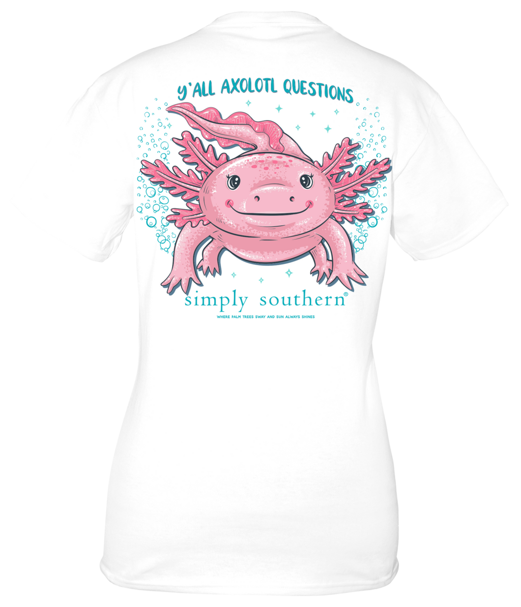 SIMPLY SOUTHERN COLLECTION YOUTH AXOLOTL SHORT SLEEVE T-SHIRT