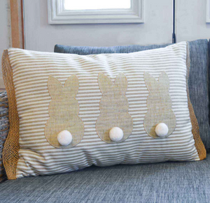 THE ROYAL STANDARD COTTONTAIL BUNNY TRIO PILLOW OAT/NATURAL