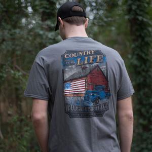 STRAIGHT UP SOUTHERN COUNTRY FOR LIFE SHORT SLEEVE T-SHIRT