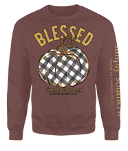 Load image into Gallery viewer, Simply Southern Collection Blessed Crew Sweatshirt