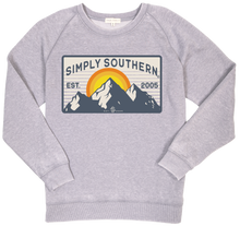 Load image into Gallery viewer, SIMPLY SOUTHERN COLLECTION MOUNTAIN CREW SWEATSHIRT