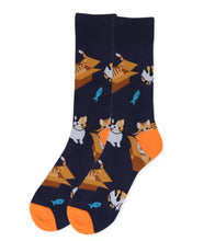 Load image into Gallery viewer, Parquet Men&#39;s Cat in the Box Novelty Socks