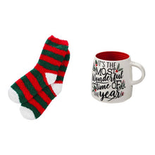 Load image into Gallery viewer, Evergreen Ceramic Cup and Sock Gift set, 12 OZ, It&#39;s the Mos