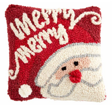 Load image into Gallery viewer, Mud Pie Mini Christmas Hooked Pillows Several Varieties