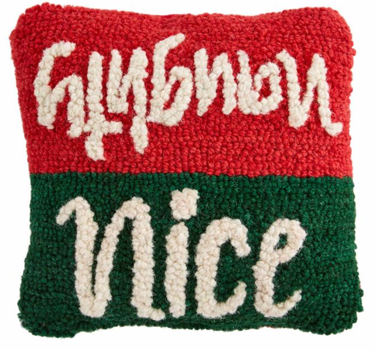 Mud Pie Mini Christmas Hooked Pillows Several Varieties