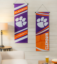 Load image into Gallery viewer, Evergreen Clemson University Double Sided Dowel Banner