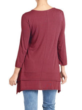 Load image into Gallery viewer, COCO &amp; CARMEN DOUBLE LAYER TUNIC - MERLOT