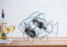 Load image into Gallery viewer, Evergreen Metal Fish Wine Holder