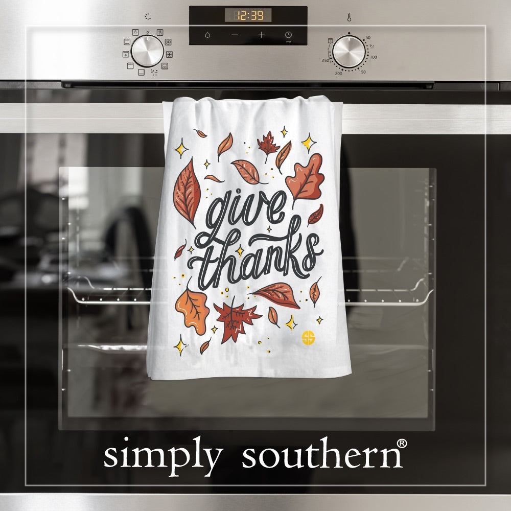 Simply Southern Thanks Holiday Dish Towel