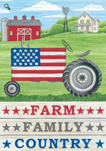 Custom Decor Farm Family Country Garden Flag