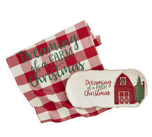 Load image into Gallery viewer, MUD PIE FARM HOSTESS TRAY &amp; TOWEL SETS  - DREAMING AND HOME