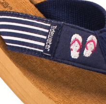 Load image into Gallery viewer, Tidewater Flip Flop Stripes Boardwalk Sandals