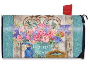 Briarwood Lane Farm Fresh Peonies Mailbox Cover