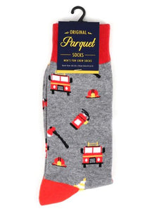 Parquet Men's Firefighter Novelty Socks