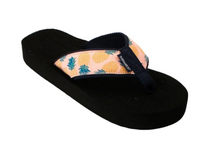 Load image into Gallery viewer, Tidewater Golden Pineapples Boardwalk Sandals