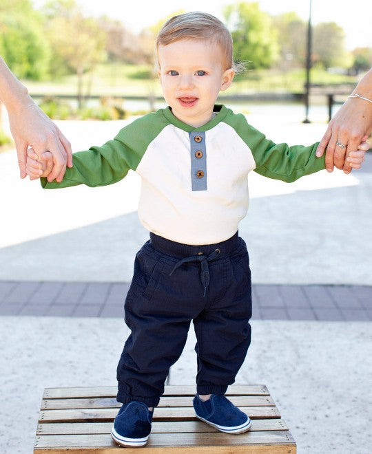 Rugged Butts Ivy & Ivory Raglan Henley Bodysuit – Prosperity Home, a  Division of Prosperity Drug Co.