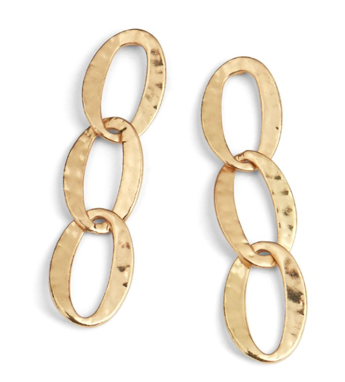 Coco & Carmen Gold Link Dangle Earrings