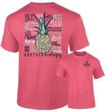 Load image into Gallery viewer, Southernology Talk Southern to Me Coral Short Sleeve T-shirt