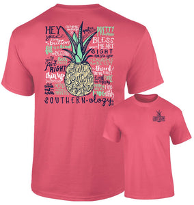 Southernology Talk Southern to Me Coral Short Sleeve T-shirt