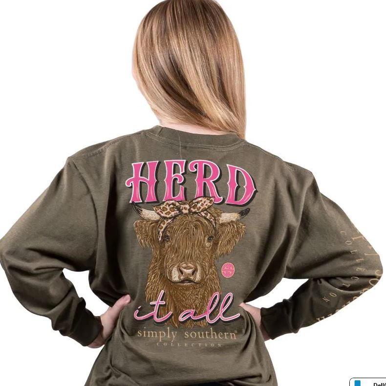 SIMPLY SOUTHERN COLLECTION HERD LONG SLEEVE T-SHIRT