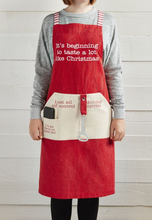 Load image into Gallery viewer, MUD PIE HOLIDAY SPIRITS APRON
