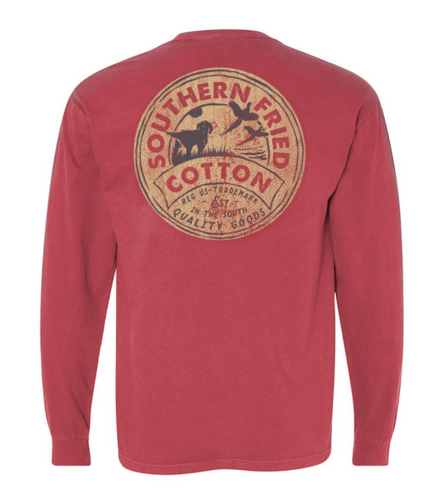 Southern Fried Cotton In The Tall Grass Long Sleeve T-Shirt