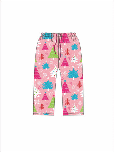 Jane Marie Christmas Tree Pink Pajama Pants