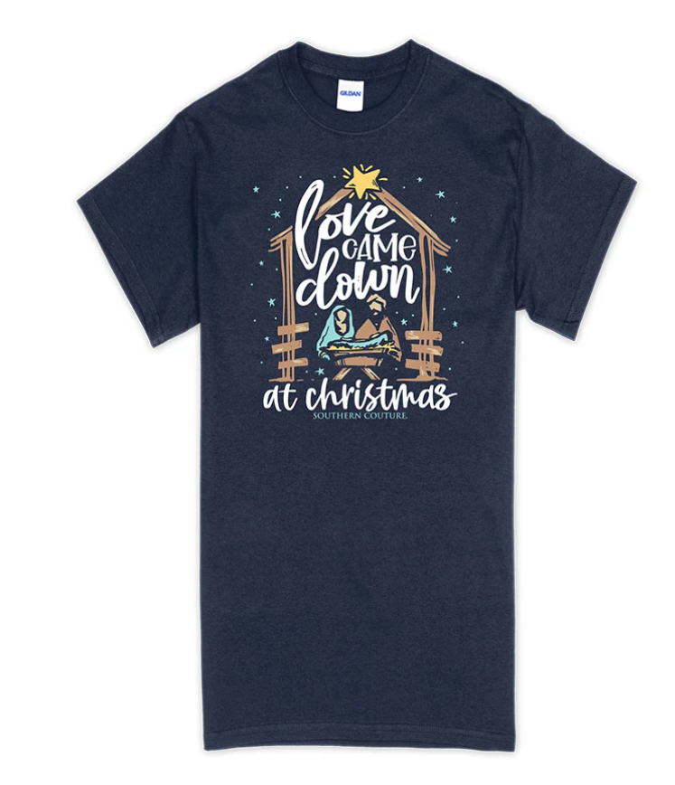 SOUTHERN COUTURE TEE COMPANY LOVE CAME DOWN CHRISTMAS SOFT T-SHIRT