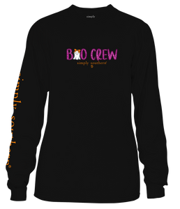 SIMPLY SOUTHERN COLLECTION ADULT BOO CREW LONG SLEEVE T-SHIRT