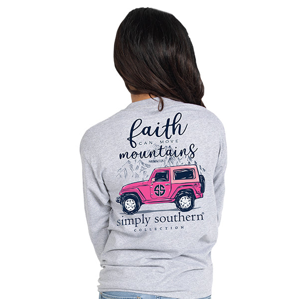 SIMPLY SOUTHERN COLLECTION FAITH LONG SLEEVE T-SHIRT