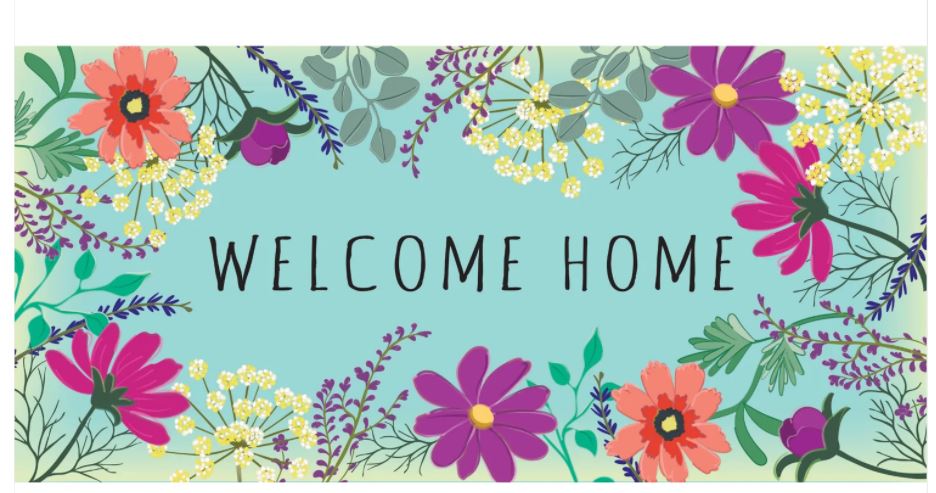 Evergreen Wild Flowers Welcome Sassafras Switch Mat