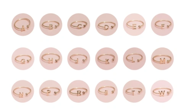 Michelle McDowell Luxe Initial Rings