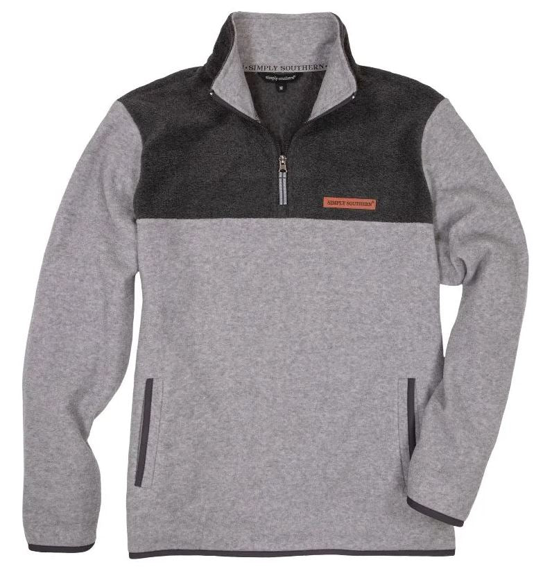SIMPLY SOUTHERN COLLECTION MEN'S SIMPLY FLEECE IN GRAY