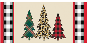 Evergreen Mixed Print Christmas Trees Sassafras Switch Mat