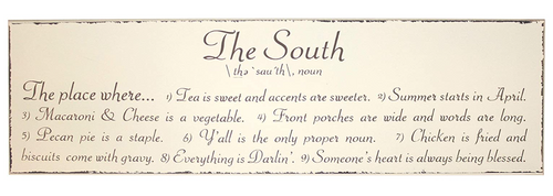 Magnolia Lane Small The South Definition Sign 5x17