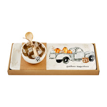 Load image into Gallery viewer, Mud Pie Gather Truck Tray &amp; Dip Set