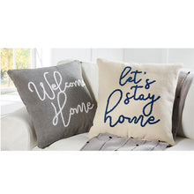 Load image into Gallery viewer, MUD PIE LET&#39;S STAY HOME BOUCLE PILLOWS