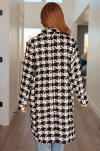 Load image into Gallery viewer, Monochromatic Moment Houndstooth Coat