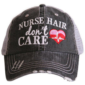 Katydid Collection Nurse Hair Distressed Hat