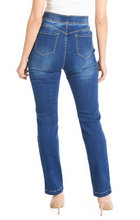 Load image into Gallery viewer, Coco &amp; Carmen OMG Faux Button Fly Straight Leg - Medium Denim
