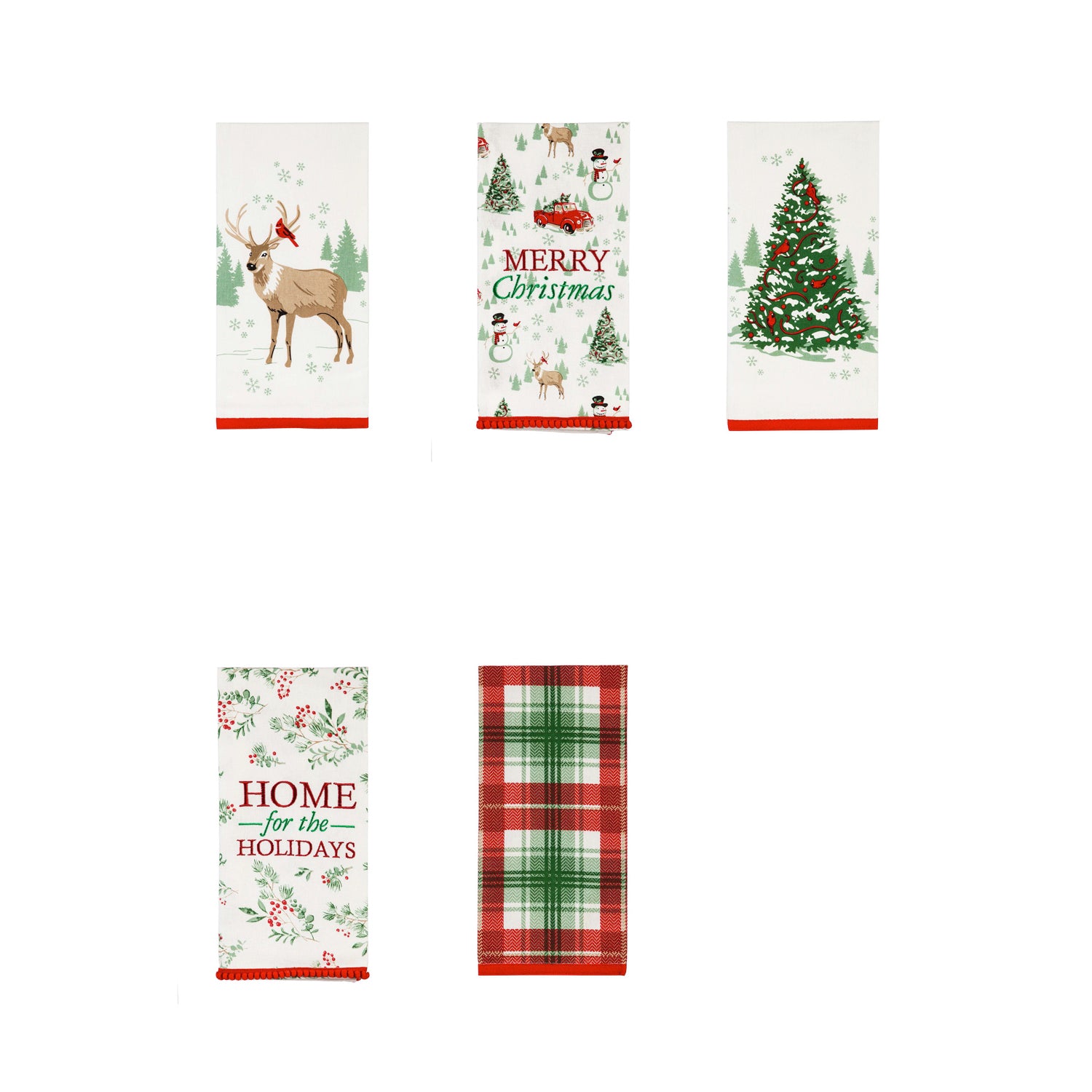 Christmas Tree Holiday Tea Towel