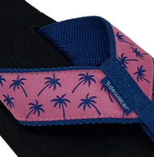 Load image into Gallery viewer, Tidewater Palm Trees Pink Boardwalk Sandals